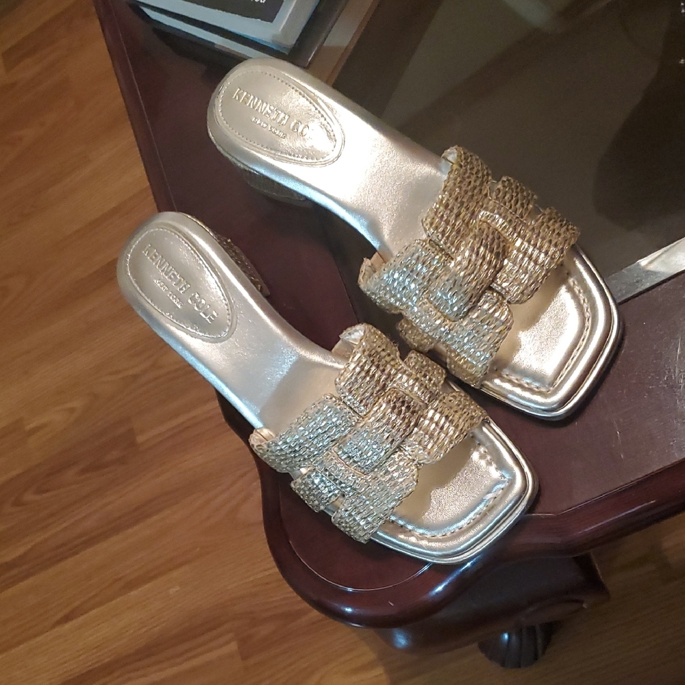 Kenneth Cole Metallic Gold Women's Sandals